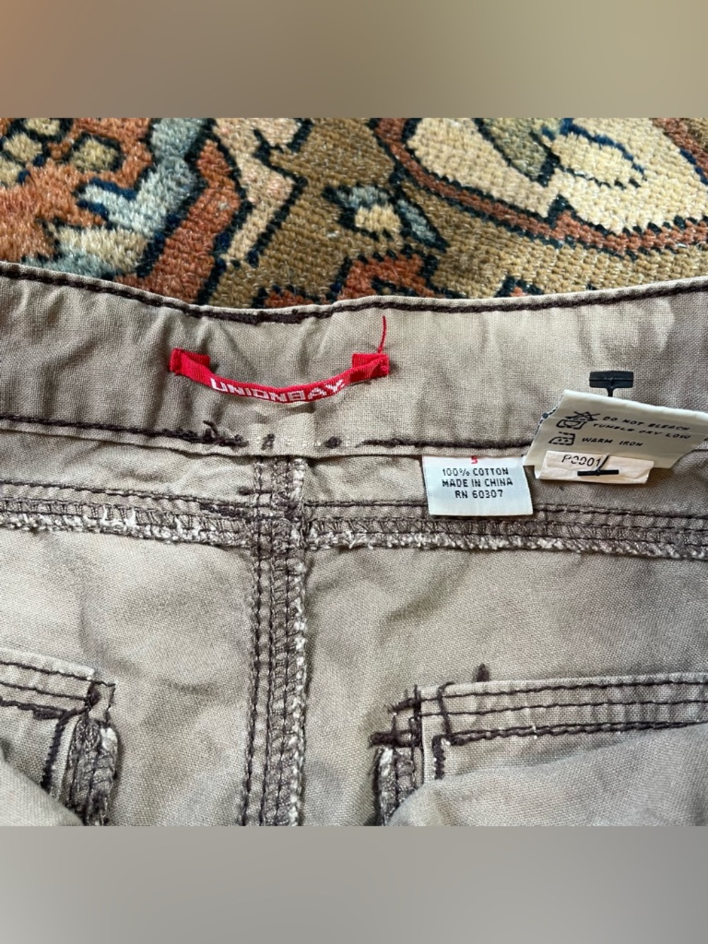 Vintage Low Rise Union Bay Cargo Lace Capri - Picture 2 of 4